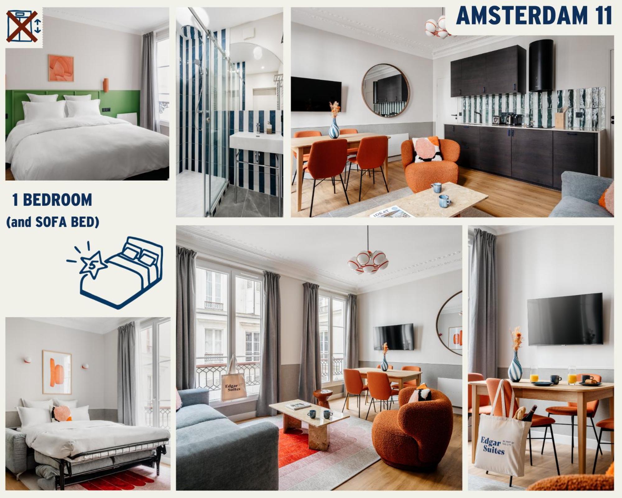 Edgar Suites Saint-Lazare - Amsterdam パリ 部屋 写真